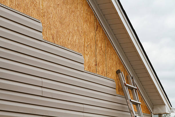 Professional Storm Damage Siding Repair technician working in Spring, TX
